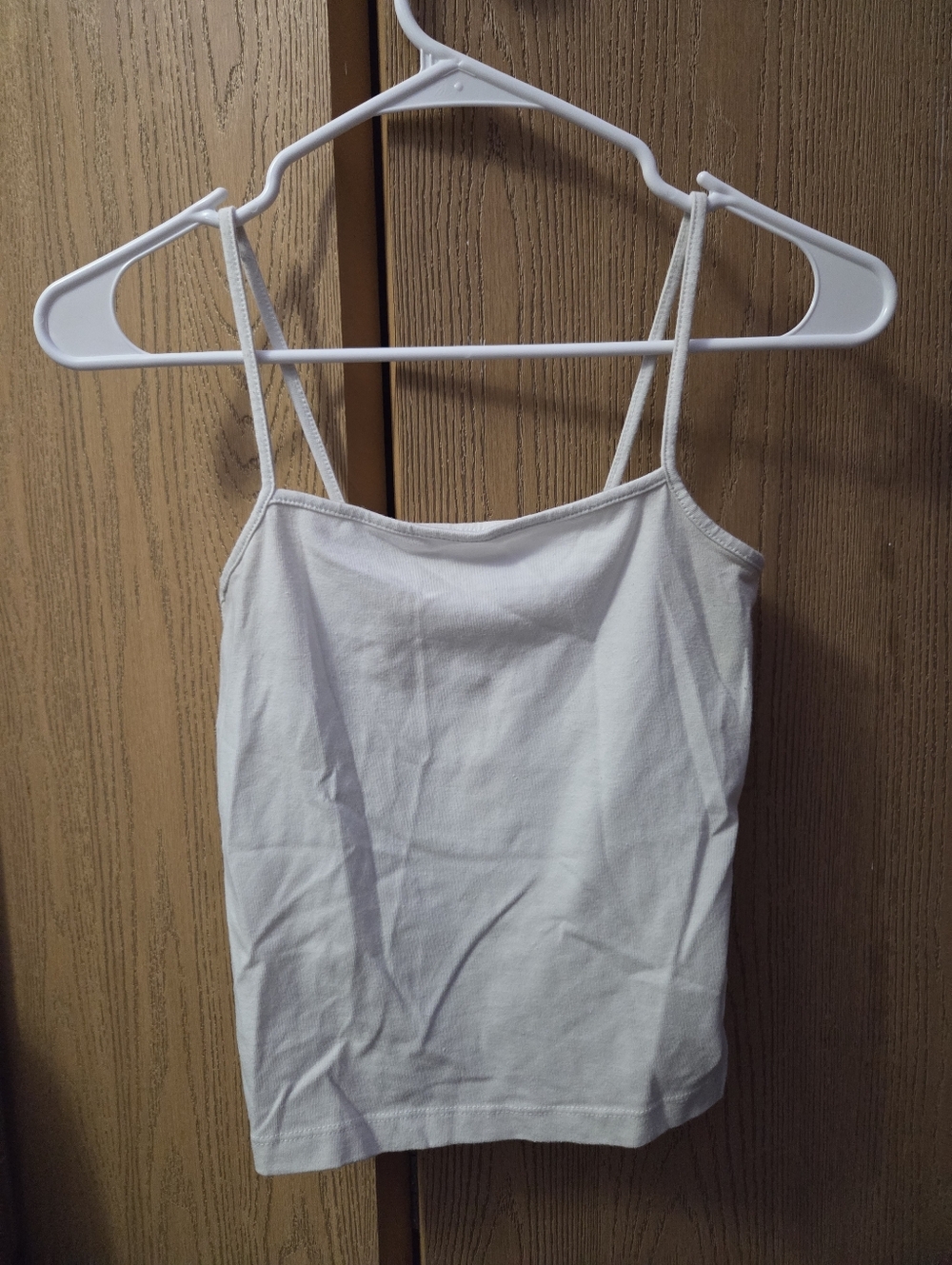 Women’s White Spaghetti Strap Tank Top